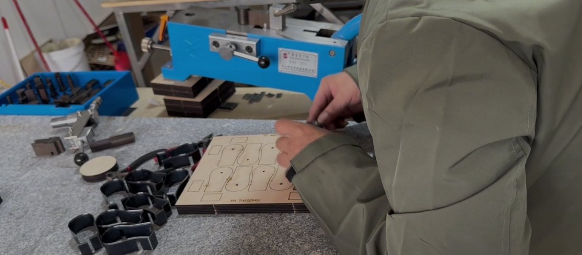 manual steel rule bender video