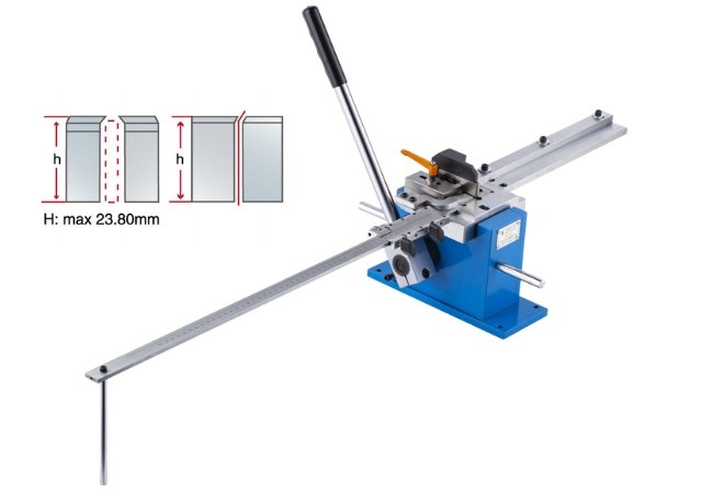 dual lipping steel rule manual cutter