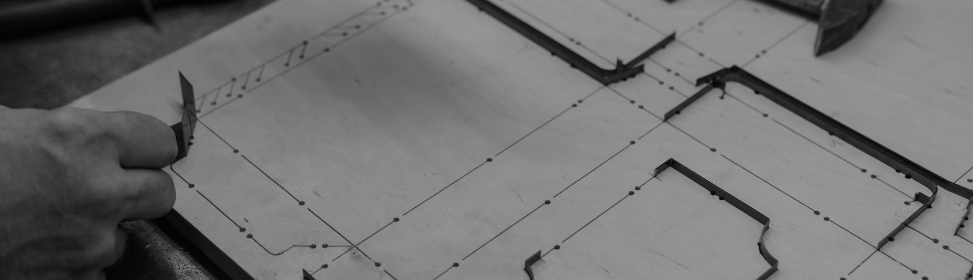 manual steel rule cutter banner