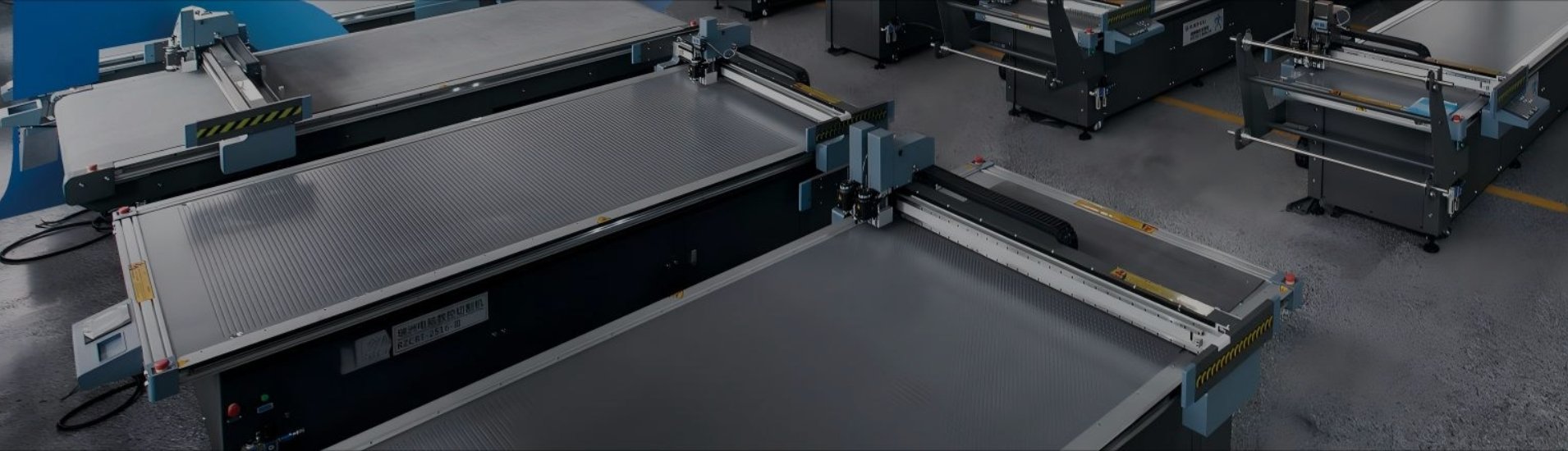 CNC corrugated box sample cutting machine banner