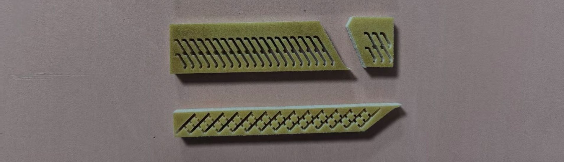 die rubber waterjet banner